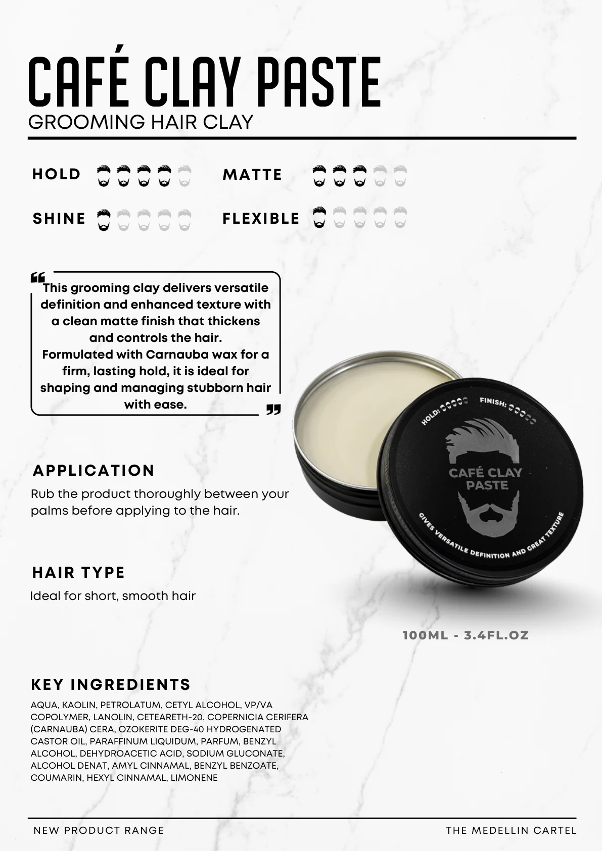 Original product guide for Café Clay Paste